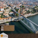 Fototapetai "City skyline from sky" Fototapetai | Colorbee.lt